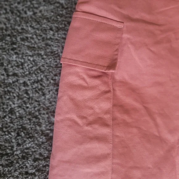 NWOT Banana Republic Factory wrap mini skirt in pink amaretti size 6 - Picture 4 of 6